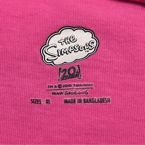 The Simpsons Women’s Lisa Simpsons Pink Graphic Pajama Camisole  XL - Picture 3 of 8